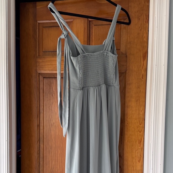 Show Me Your Mumu Slate Blue Sleeveless Dress - Claire Midi - Picture 4 of 5